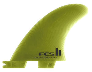 FCS FCS�U NEO GLASS ECO CARVER QUAD REAR MEDIUM FIN