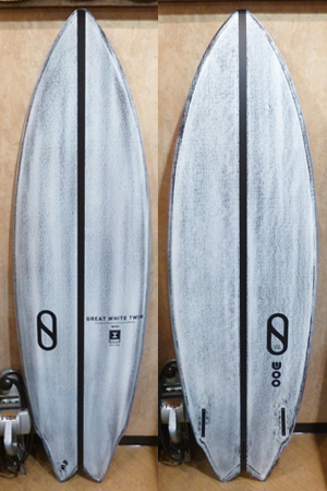 4611188 GREAT WHITE TWIN SURFBOARD
