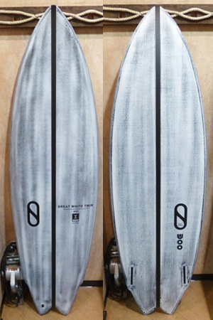 6611173 GREAT WHITE TWIN SURFBOARD