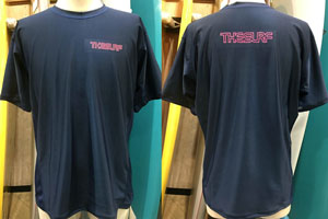 THE SURF UV CUT RASH GUARD TEE 000001 （ネイビー/ピンク）
